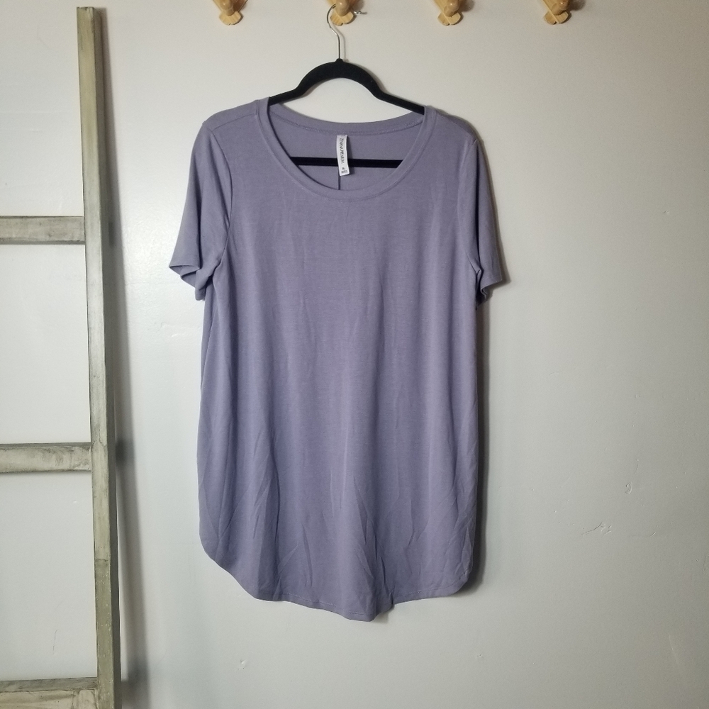 NWOT ZENANA PREMIUM WOMEN'S PURPLE TUNIC BLOUSE SIZE XL